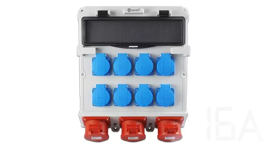 TP Electric Szerelt ipari doboz 300x340, IP44, 8x(2P+F) +1x(5x16A)+2x(5P32A), 14 modulos 3610-800-5172 Vásárlói kedvenc