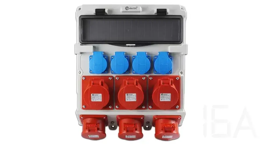 TP Electric Szerelt ipari doboz 300x340, IP44, 4x(2P+F)+ 3x(5x32A)+3x(5x16A), 14 modulos 3620-400-7353 Azonnal elérhető