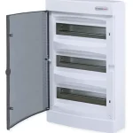 Expressz szállítás Tehnoplast Falon kívüli kiselosztó doboz, C sorozat, 36 modulos, átlátszó ajtó, 3 soros, 287x526x112 mm,IP40 THP-N36C