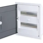 Tehnoplast Süllyesztett kiselosztó doboz, A sorozat, 24modulos,átlátszó ajtó-2soros,338x380x92mm,IP40 THP-U24A Végkiárusítás