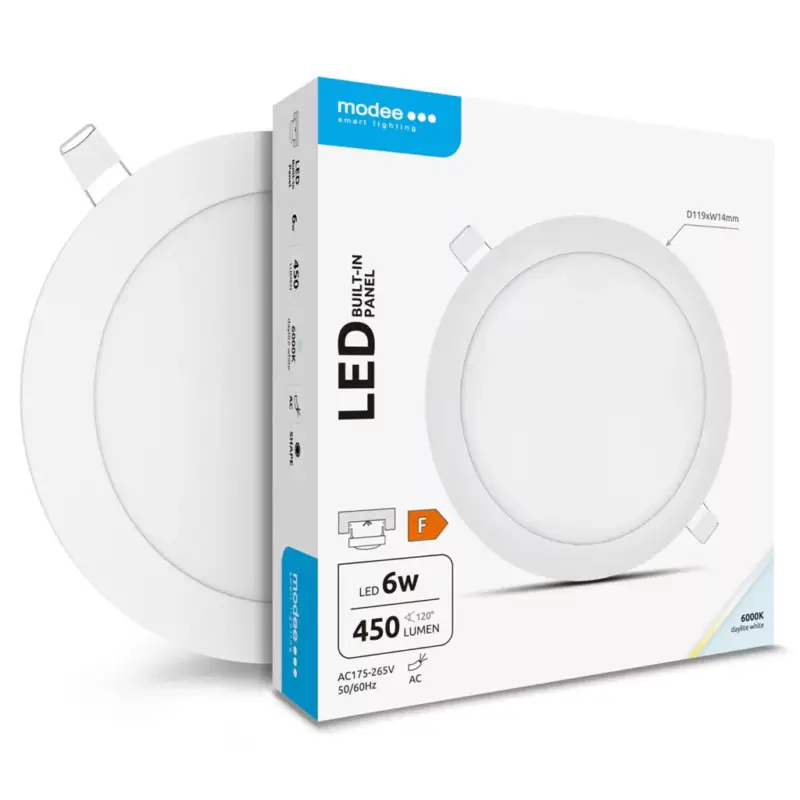 Végkiárusítás Modee Lighting LED Panel Kerek - Beépíthető 6W 6000K (450 lumen) A-series