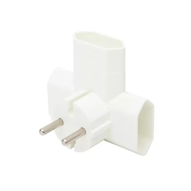 Árcsökkenés HOME TPF3E T elosztó, 3-as EURO aljzat, 250V~, max. 1850 W, 3x2,5A, fehér