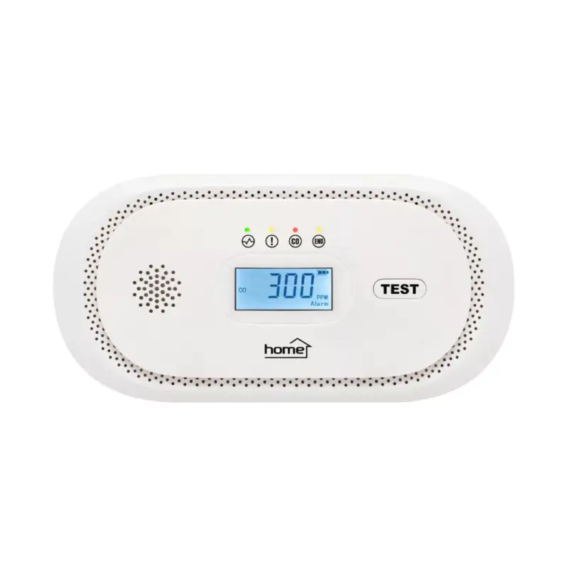 HOME CO10LCD szén-monoxid vészjelző, LCD kijelző , elemes, 2 év elem élettartam, 10 év érzékelő élettartam Korlátozott ajánlat