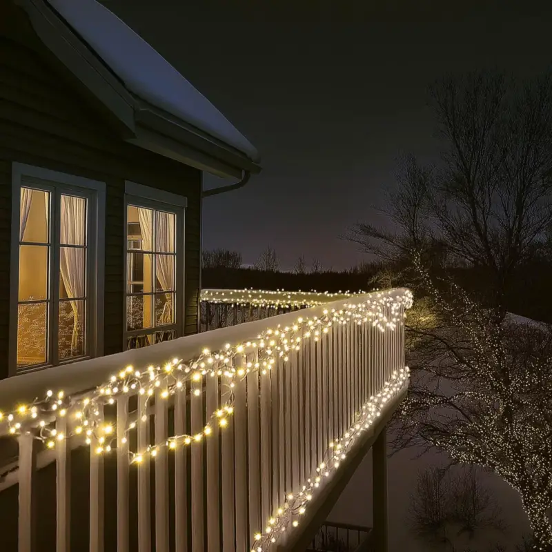 Rendeld meg most HOME KSIW100WW sorolható fényfüzér, 10 méter , 100db melegfehér LED, fehér vezeték, kül- és beltéri kivitel