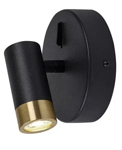 Rábalux 75040 Kadir Beltéri lámpa, Fürdőszobai lámpa, fekete/ arany-átlátszó LED 3, IP20 Alacsony ár