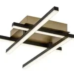 Rábalux 71398 Demir Beltéri lámpa, Mennyezeti lámpa, fekete/ arany-fehér LED 24, IP20 Azonnal elérhető