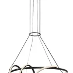 Rábalux 72022 Menazi Beltéri lámpa, Függeszték, fekete-fehér LED 46, IP20 Gyors szállítás