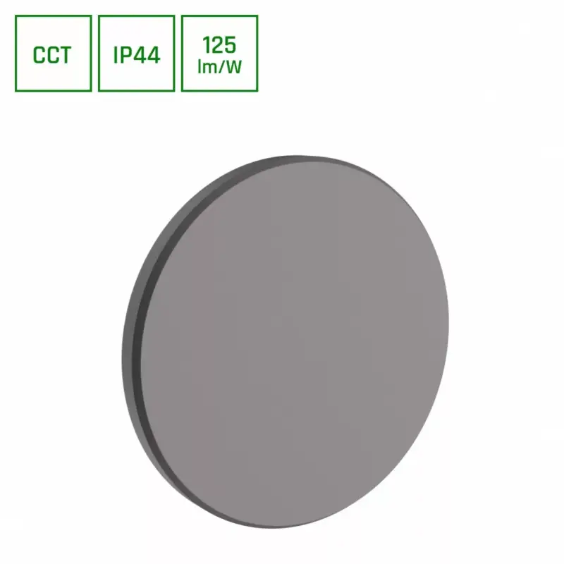 Csak ma PIATTA 9W 230V IP44 CCT 120x47 mm szürke SLI003040CCT_PW SpectrumLED