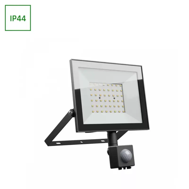NOCTIS LUX 4 mozgásérzékelős LED-reflektor, 100°, IP44, 50 W, Hideg fehér, fekete SLI029073CW_CZUJNIK_PW SpectrumLED Gyors szállítás