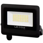 Expressz kézbesítés PHOTON LED-reflektor, 120°, IP65, 30 W, Természetes fehér, fekete LL-203525 LED line