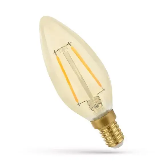 E14 LED-fényforrás, 4,9 W, filament, Meleg fehér WW 3000K lm, WOJ14458_4_9W SpectrumLED Gyors szállítás