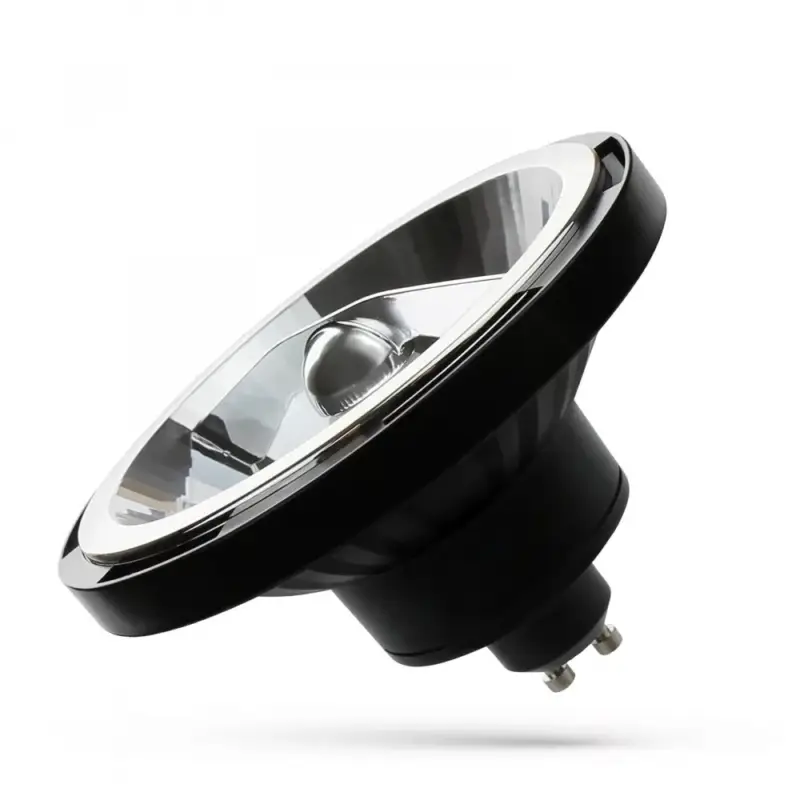 Árcsökkenés AR111 GU10 LED-fényforrás, 12 W, Meleg fehér, fekete, 5 év garancia WW 3000K 1200lm, WOJ14568 SpectrumLED