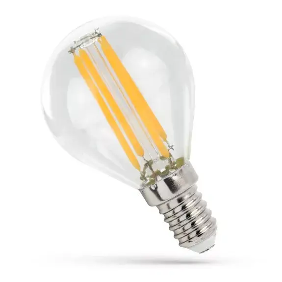Akció E14 LED-fényforrás, 4 W, filament, Természetes fehér NW 4000K 510lm, WOJ14334 SpectrumLED