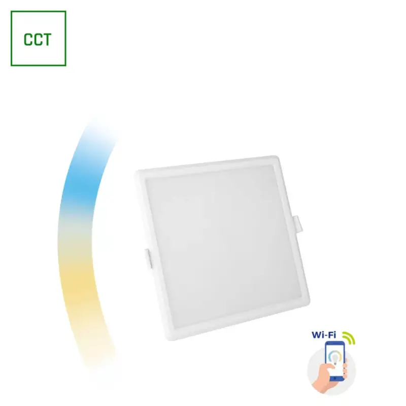 Kedvezményes ár ALGINE 12W CCT+DIM WI-FI SPECTRUM SMART SQUARE, süllyezetett SLI038019CCT SpectrumLED