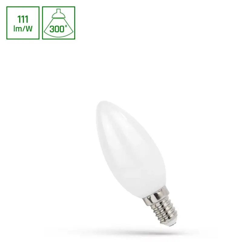 E14 LED-fényforrás, 5,5 W, filament, Meleg fehér WW 2700K 610lm, WOJ14392_5_5W SpectrumLED Legnépszerűbb