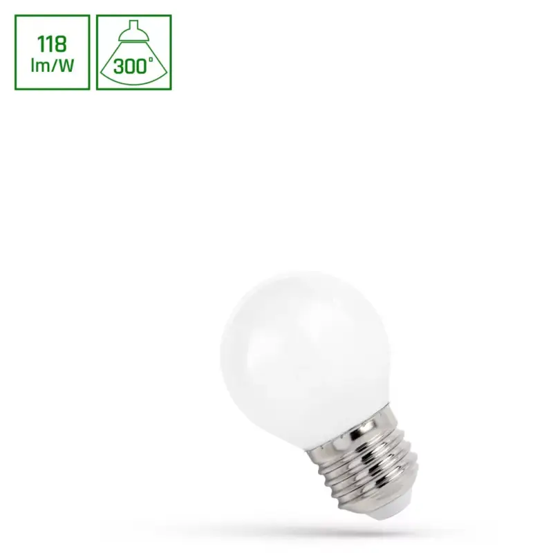Korlátozott ajánlat E27 LED-fényforrás, 5,5 W, filament, Természetes fehér NW 4000K 650lm, WOJ14399_5_5W SpectrumLED