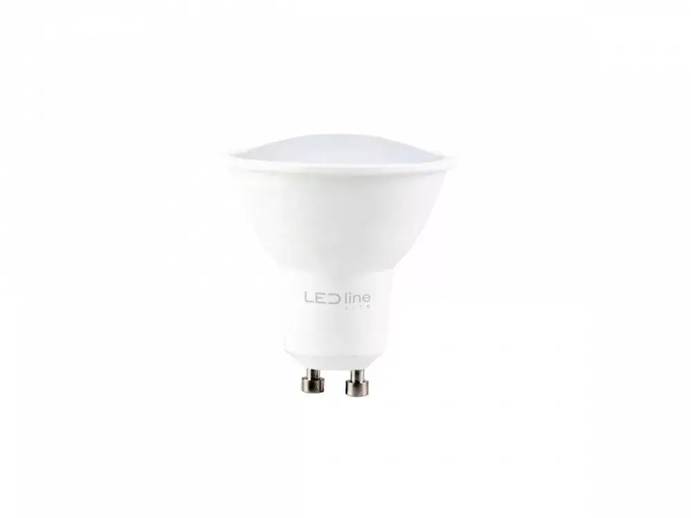 Akciós ár GU10 LED-fényforrás, 7 W, Hideg fehér CW 6500K 600lm, LL-244766 LED line