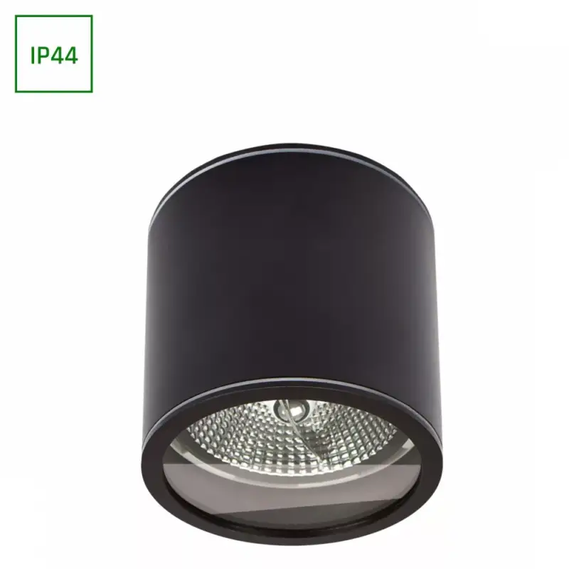 CHLOE AR111 GU10 IP44 118x114 ROUND BLACK SLIP005057 SpectrumLED Azonnali szállítás