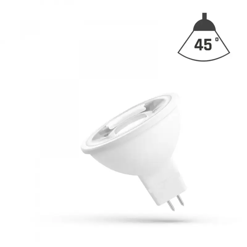 Legnépszerűbb GU5,3 LED-fényforrás 12 V, 4 W, Meleg fehér WW 3000K 380lm, WOJ14095_45ST SpectrumLED
