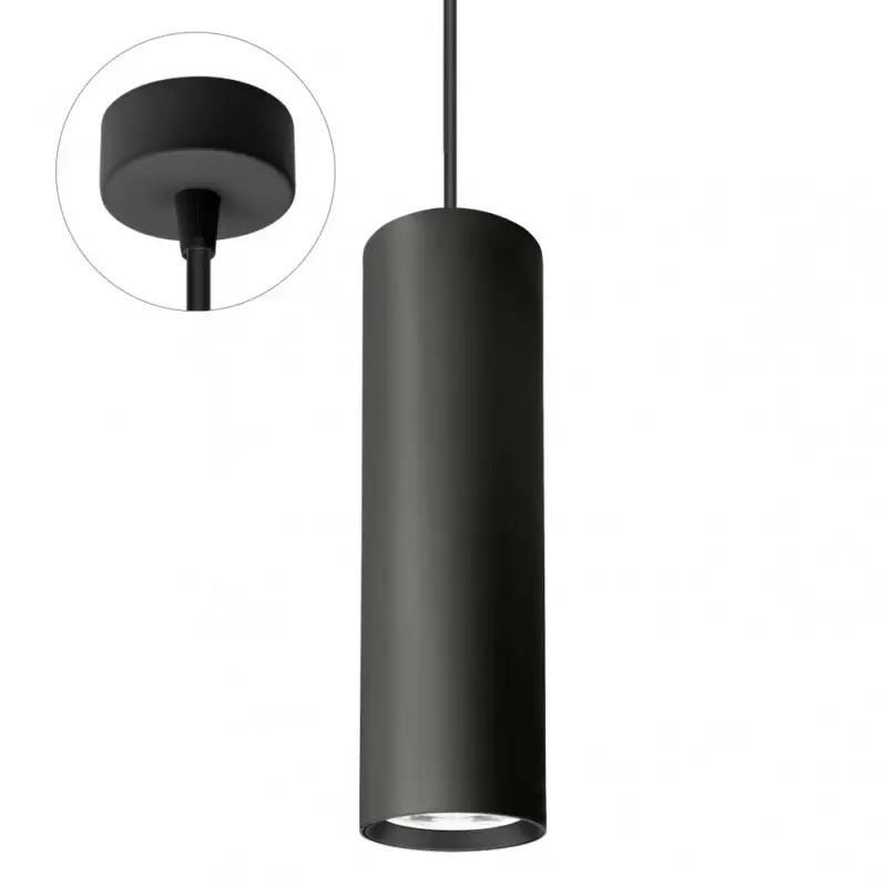 Szezonális akció MADARA MINI II GU10 SUSPENDED BASE 230V IP20 fi55*200mm FEKETE SLIP003023 SpectrumLED