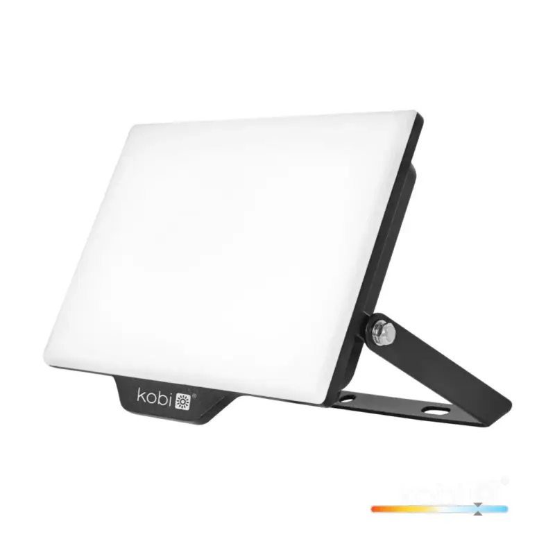DELYO MHN LED-reflektor, 110°, IP65, 50 W, Hideg fehér, fekete KOBI-004231 KOBI Különleges ajánlat