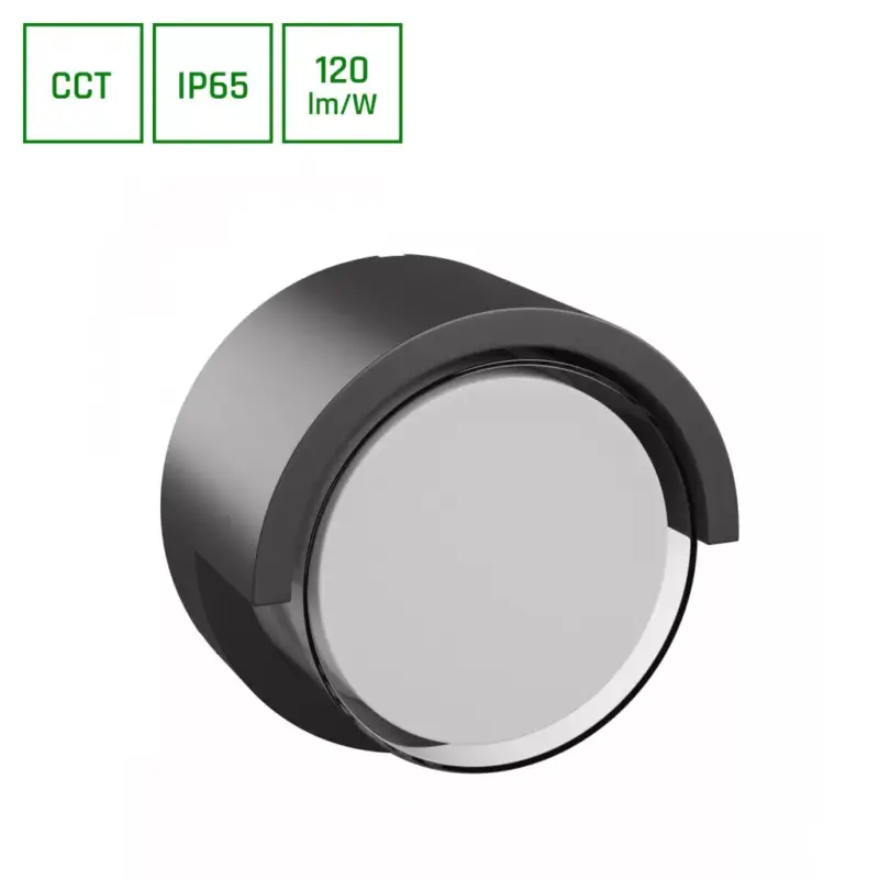 Akció VERTO ROUND EDGE 10W CCT 230V 160/120DEG IP65 170X100MM BLACK SLI003073CCT_PW SpectrumLED