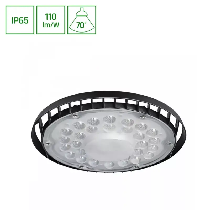 Alacsony ár PLATEO SUN 4 Csarnokvilágító, 70°, IP65, IK06, 105 W, Természetes fehér, fekete SLI044032NW_PW SpectrumLED
