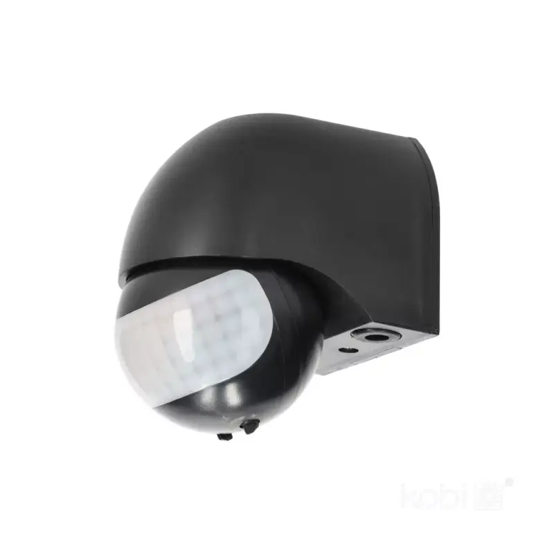Motion sensor LX40 IP44 180° PIR black Kobi Premium KOBI-002340 KOBI Biztonságos fizetés
