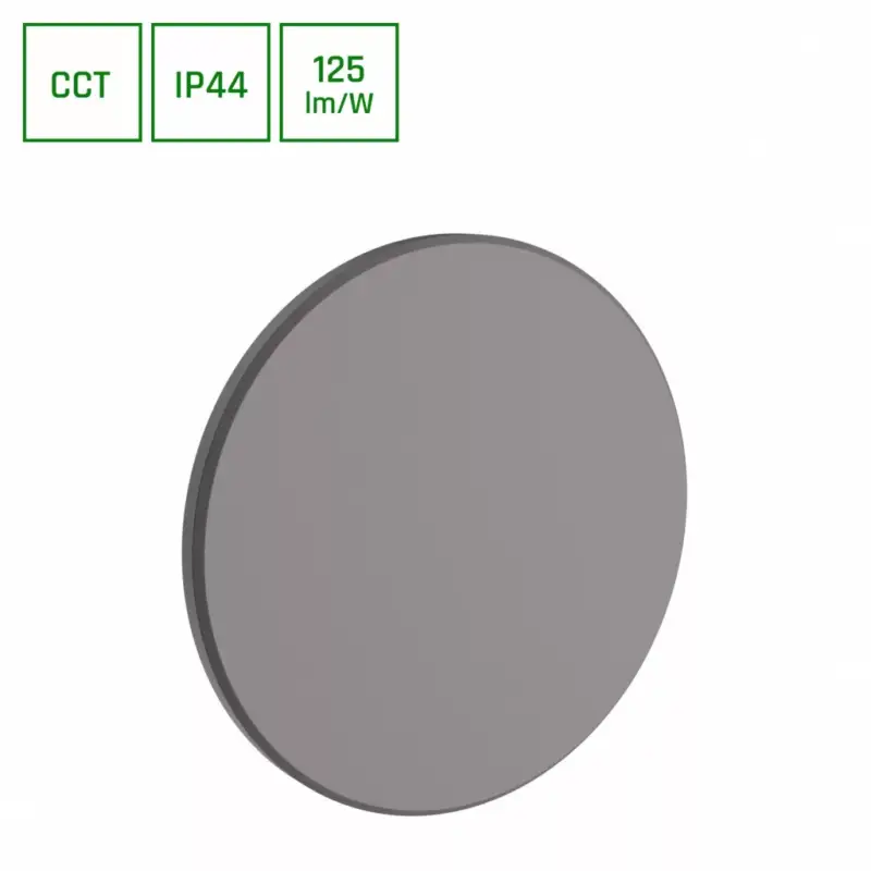 Expressz kézbesítés PIATTA 12W 230V IP44 CCT 180x47 mm szürke SLI003042CCT_PW SpectrumLED