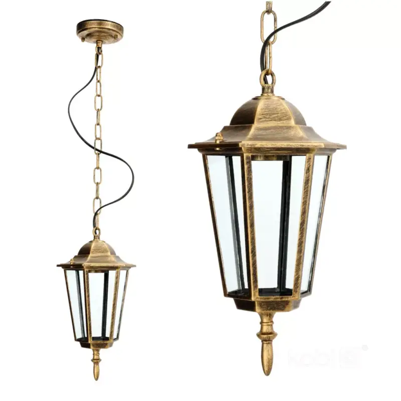 Árengedmény Garden hanging lamp LO4105 1xE27 IP54 gold Kobi KOBI-002262 SpectrumLED