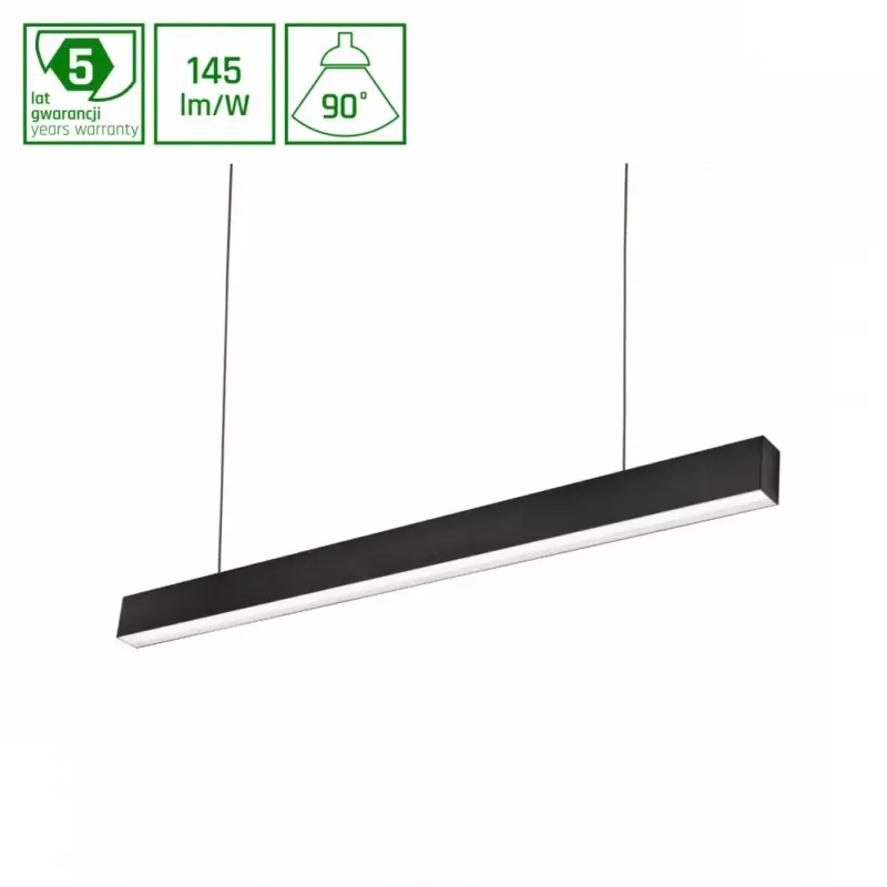 Alacsony ár ALLDAY INSPIRE ONE Lineáris lámpa, 23W, 90°, IP20, Természetes fehér, fekete, 5 év garancia WOJP11275 SpectrumLED