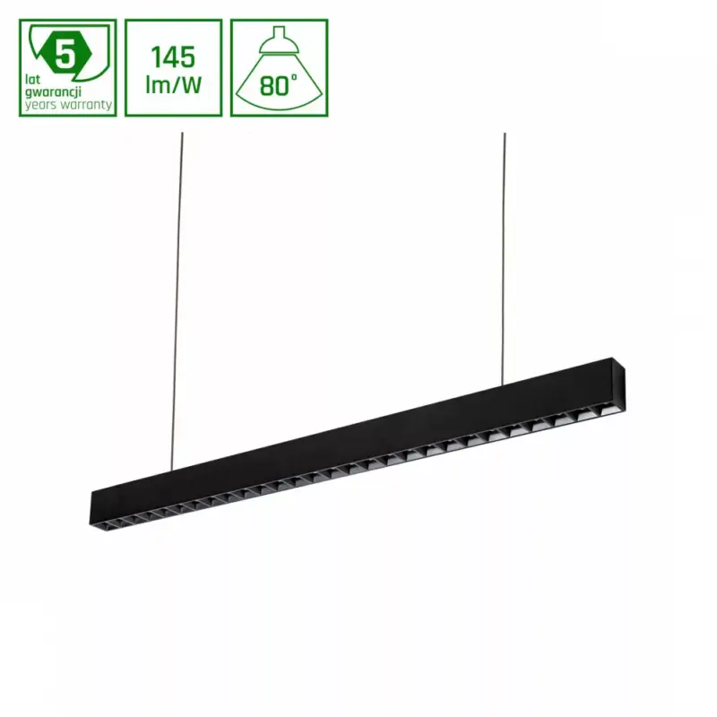 ALLDAY INSPIRE ONE DARK LIGHT Lineáris lámpa, 17W, 80°, IP20, DALI, Természetes fehér, fekete, 5 év garancia WOJP10528 SpectrumLED Olcsó