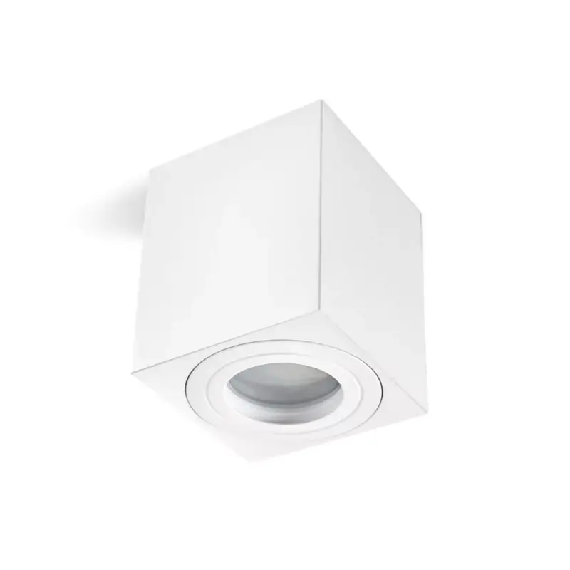 Gyors kiszállítás Downlight AQUARIUS 1xGU10 square IP44 white Kobi KOBI-002005 KOBI