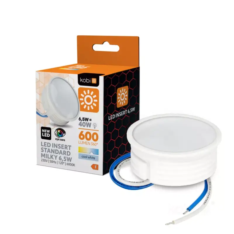 LED bulb INSERT 6,5W 6000K milky Kobi KOBI-001244 KOBI Újdonság