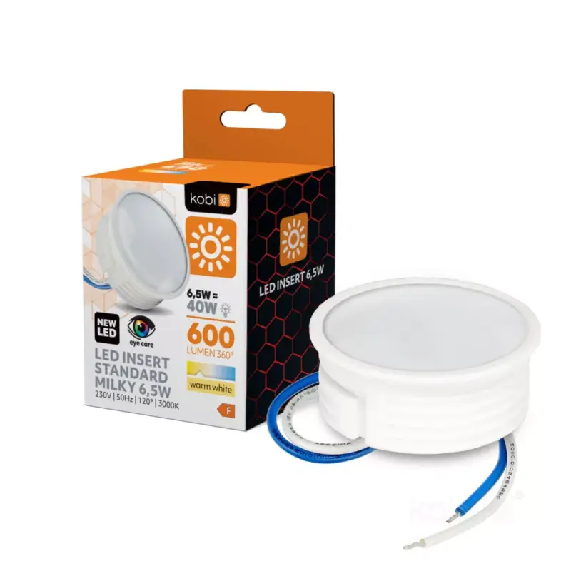 Olcsóbb LED bulb INSERT 6,5W 3000K milky Kobi KOBI-001242 SpectrumLED