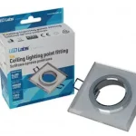 Ceiling lighting point fitting RIA glass square white - transparent LAB-20-1120-18 LED Labs Kiárusítás