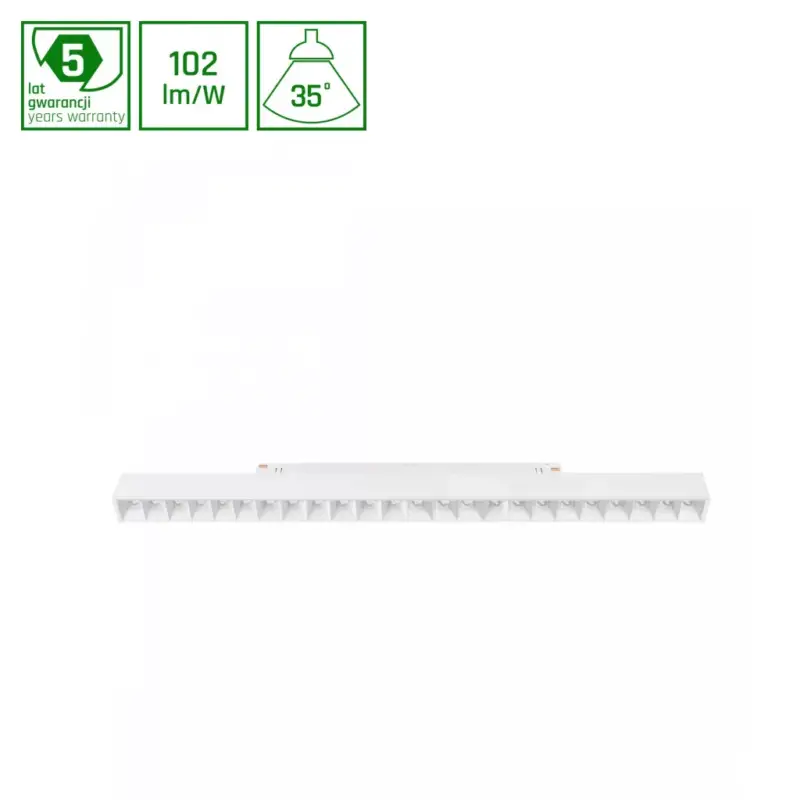 SYSTEM SHIFT - GRID L TRACK LIGHT 404X23X42MM 22W 35DEG WHITE 5Y WARRANTY 2 CIRCUITS WLD40042_2F SpectrumLED Akciós ár