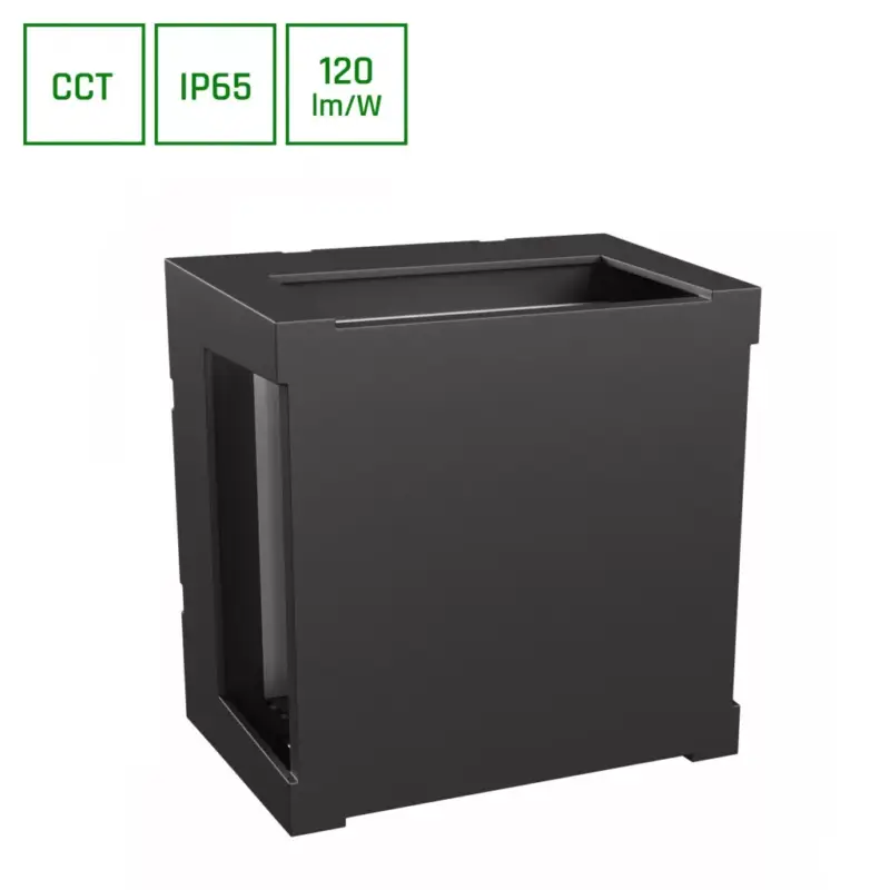 Vedd meg most VERTO SQUARE CUP 10W CCT 230V IP65 160X160X110MM BLACK SLI003072CCT_PW SpectrumLED