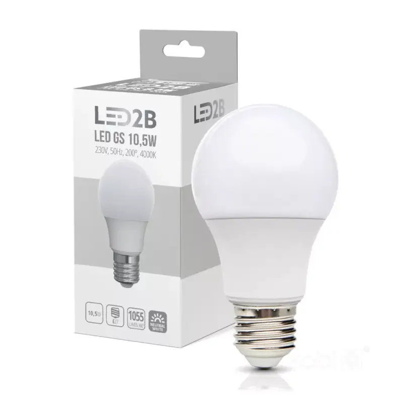 Legkelendőbb E27 LED-fényforrás, 10 W, Természetes fehér NW 4000K 1055lm, KOBI-001255 KOBI