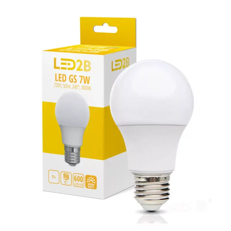 Rendeld meg most E27 LED-fényforrás, 7 W, Meleg fehér WW K lm, KOBI-001268 SpectrumLED