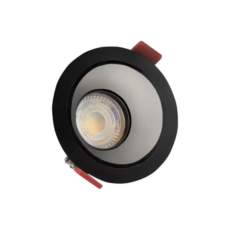 FIALE COMFORT ANTI GLARE GU10 250V IP20 FI85x50mm BLACK round, reflector silver, adjustable SLIP001020 SpectrumLED Alacsony ár