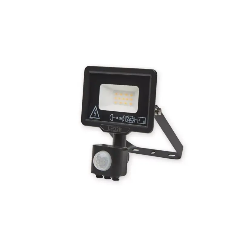 Korlátozott ajánlat MHC LED-reflektor, 120°, IP44, 10 W, Meleg fehér, fekete KOBI-001663 KOBI