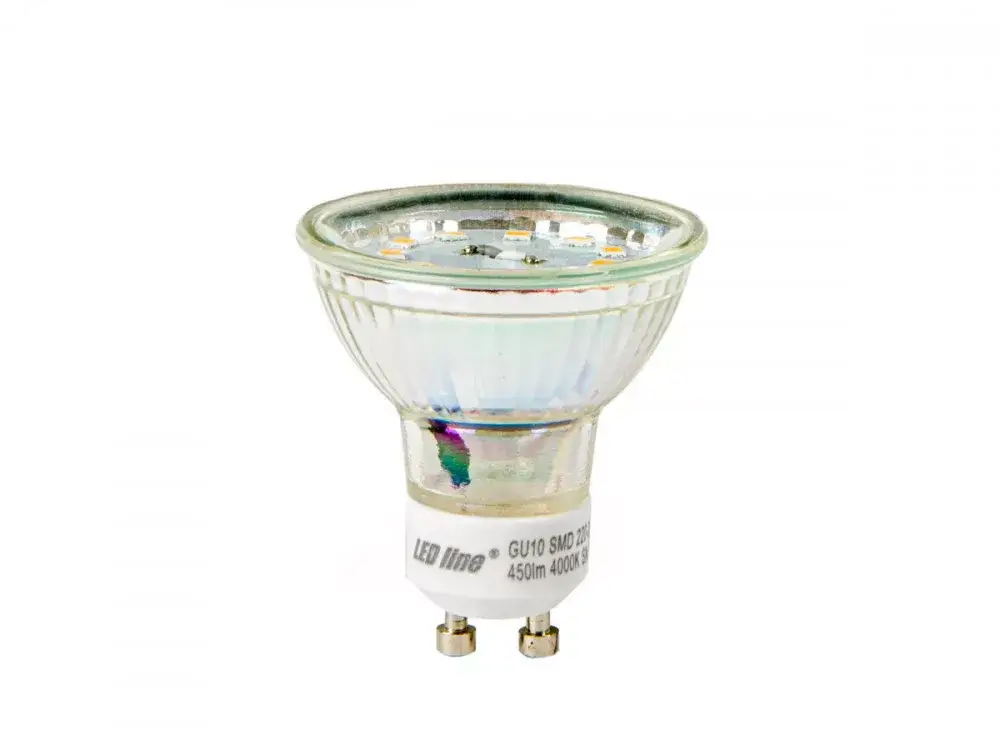 GU10 LED-fényforrás, 5 W, Természetes fehér NW 4000K 450lm, LL-241970 LED line Akció