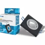 Ceiling lighting point fitting QUADRO glass square black LAB-20-0000-19 LED Labs Expressz kézbesítés