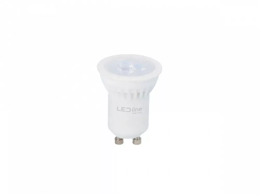GU11 LED-fényforrás, 3 W, Természetes fehér, 5 év garancia NW 4000K 330lm, LL-248115-II LED line Expressz kézbesítés