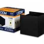 LEDline LEDOM Outdoor wall mounted luminaire LED 2x3W 4000K IP54 black CUBE LL-478177 LED line Akciós ár