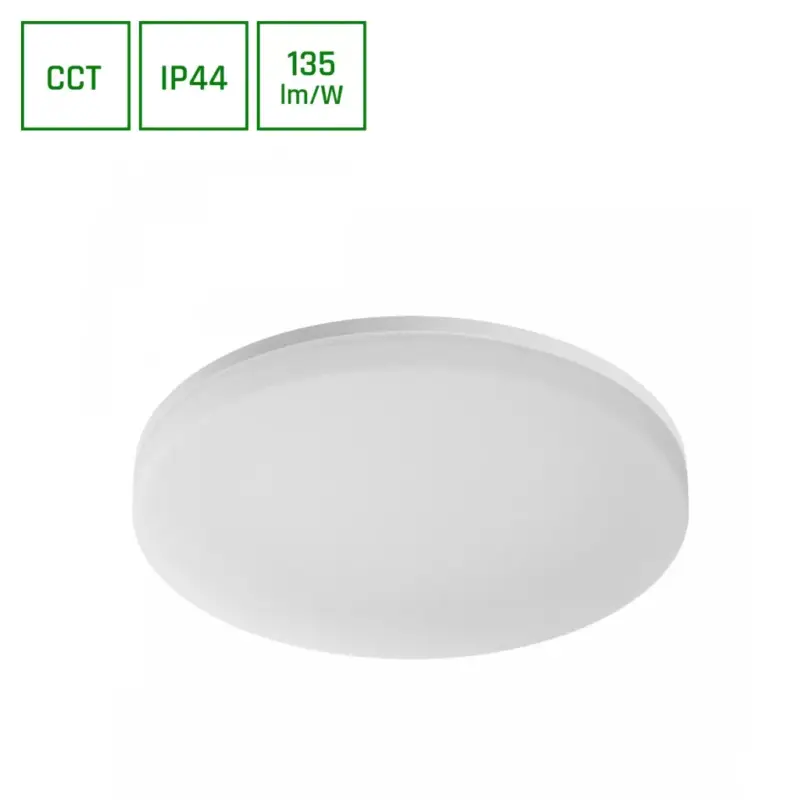 Biztonságos vásárlás NYMPHEA FUSION 20W/30W/40W CCT 230V 120DEG IP44 FI330X53MM WHITE SLI031056CCT_PW SpectrumLED