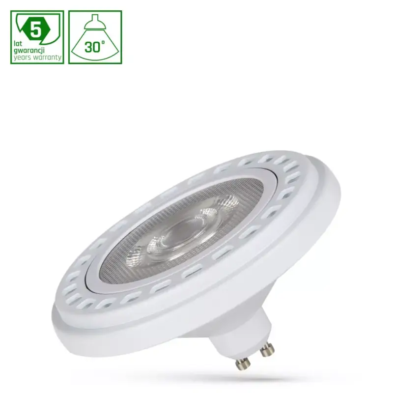 Biztonságos fizetés AR111 GU10 LED-fényforrás, 20 W, COB, Meleg fehér, fehér, 5 év garancia WW 2700K 1800lm, WOJ16984 SpectrumLED