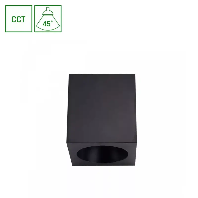 Kihagyhatatlan ajánlat CHLOE COMPLETE SURFACE 7W CCT 230V 45ST IP20 UGR<19 FI90X100MM BLACK SQUARE SLI043035CCT_PW SpectrumLED
