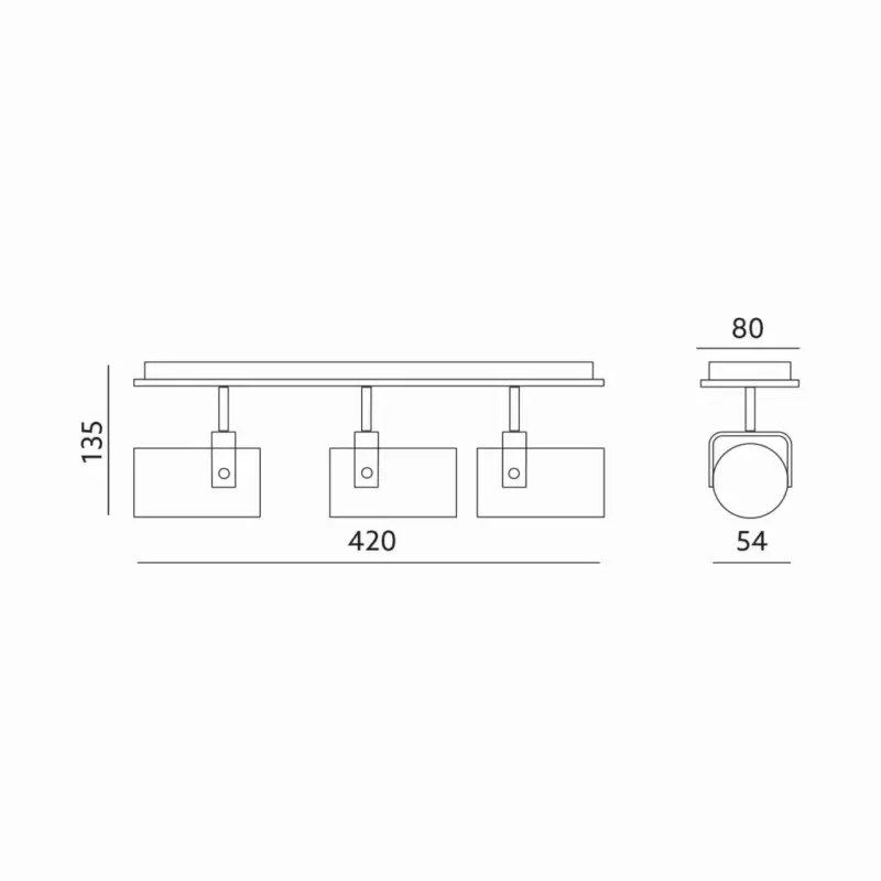 Gyors szállítás Ceiling lamp VENICE W-3L 3xGU10 biała JVS KOBI-002183 KOBI